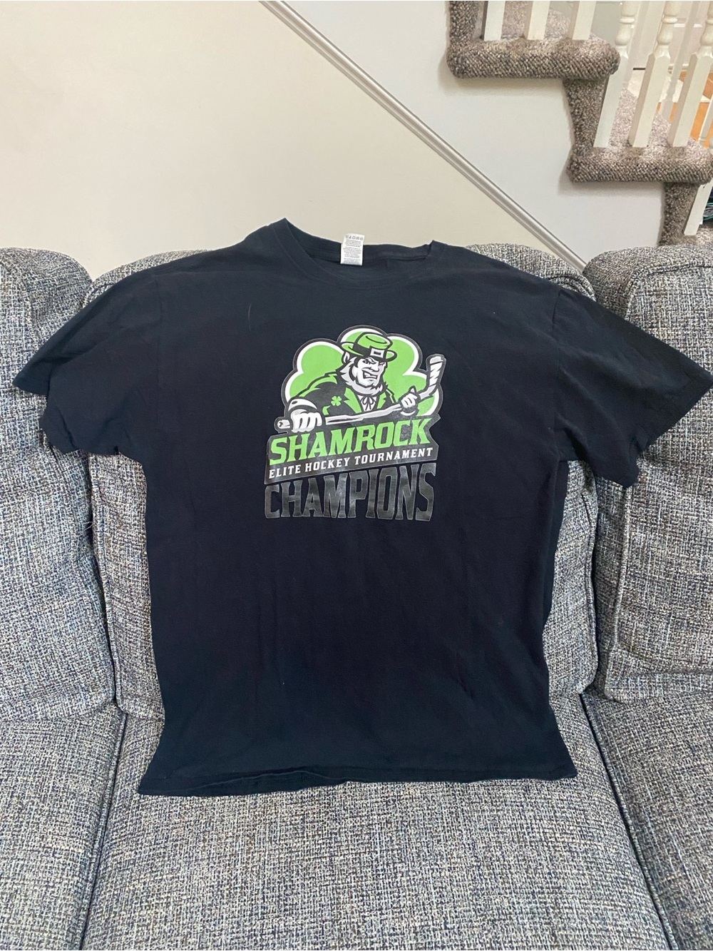 Shamrock Elite Hockey Tournament Champions Short Sleeve T-shirt, Size M